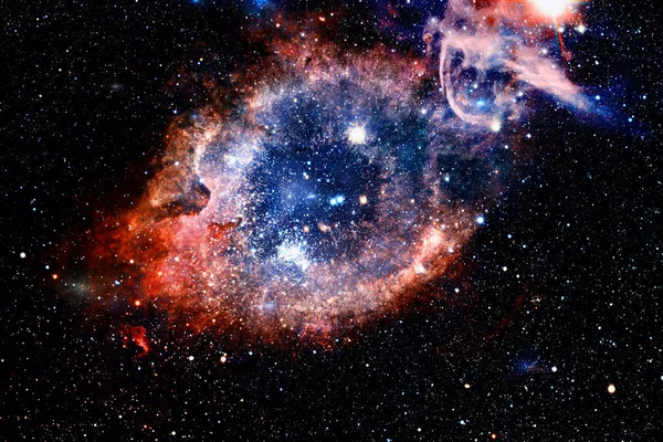 Яркая Галактика Звездами Открытом Космосе Элементы Этого Изображения Предоставлены Наса — стоковое фото