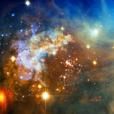 Galaksi uzayda. Bu görüntünün elementleri NASA tarafından döşenmiştir.