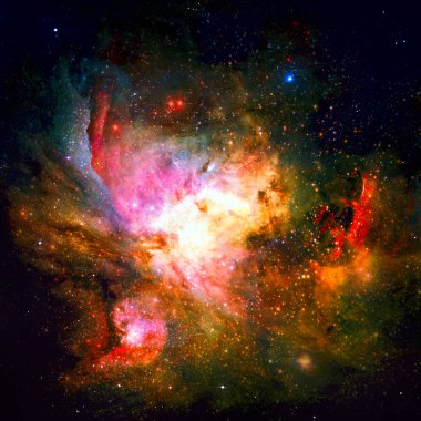 Derin uzayda nebula ve yıldızlar. Bu görüntünün elementleri NASA tarafından desteklenmektedir.