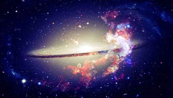 Красивая Спиральная Галактика Открытом Космосе Элементы Этого Изображения Предоставлены Наса — стоковое фото