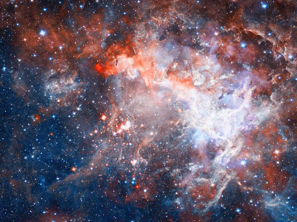 Csillag Galaxis Mély Űrben Kép Nasa Berendezett Elemei — Stock Fotó