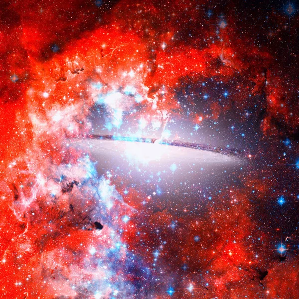 Güzel sarmal gökada. Nasa tarafından döşenmiş bu görüntü unsurları.