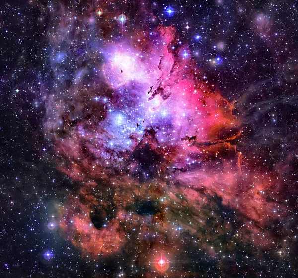 Purple nebula in outer space. Elements of this image furnished by NASA.