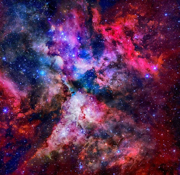 Purple nebula in outer space. Elements of this image furnished by NASA.