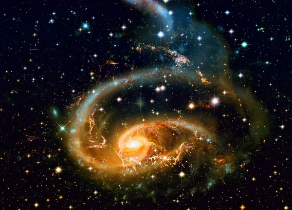 Impresionante Hermosa Galaxia Espiral Espacio Profundo Elementos Proporcionados Por Nasa — Foto de Stock