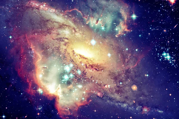 Σπειροειδής Γαλαξίας Και Αστέρια Στο Βαθύ Διάστημα Στοιχεία Αυτής Της — Φωτογραφία Αρχείου