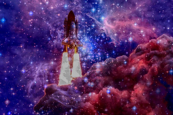 Raumschiff Weltraum Elemente Dieses Bildes Von Der Nasa — Stockfoto