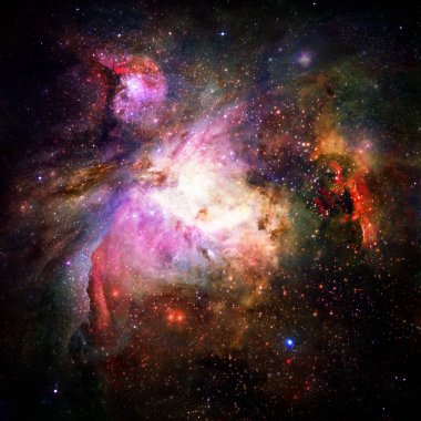Derin uzayda nebula ve yıldızlar. Bu görüntünün elementleri NASA tarafından desteklenmektedir