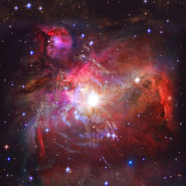 Derin uzayda nebula ve yıldızlar. Bu görüntünün elementleri NASA tarafından desteklenmektedir.