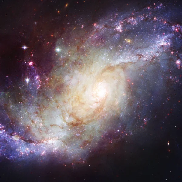 Hihetetlenül gyönyörű spirális galaxis. Ez a kép a Nasa berendezett elemei. — Stock Fotó