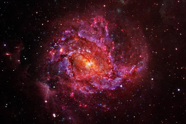 Incredibly Beautiful Spiral Galaxy Outer Space Elements Image Furnished Nasa — Stock Photo, Image