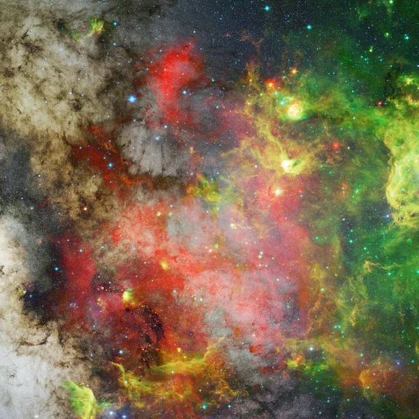 空间星云 这幅图像由美国国家航空航天局提供的元素 — 图库照片