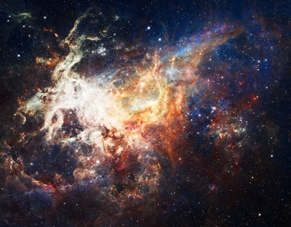 Galaxy ve bulutsu, uzayda. Bu görüntü döşenmiş Nasa tarafından unsurları.