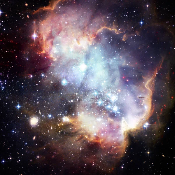 Προβολή Του Γαλαξία Νεφέλωμα Και Αστέρια Στοιχεία Αυτής Της Εικόνας — Φωτογραφία Αρχείου