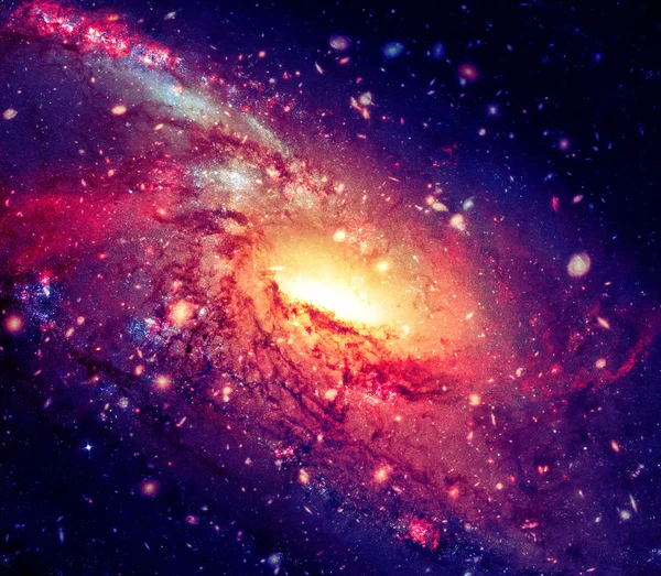 Colorful spiral galaxy in outer space. Elements of this Image furnished by NASA.