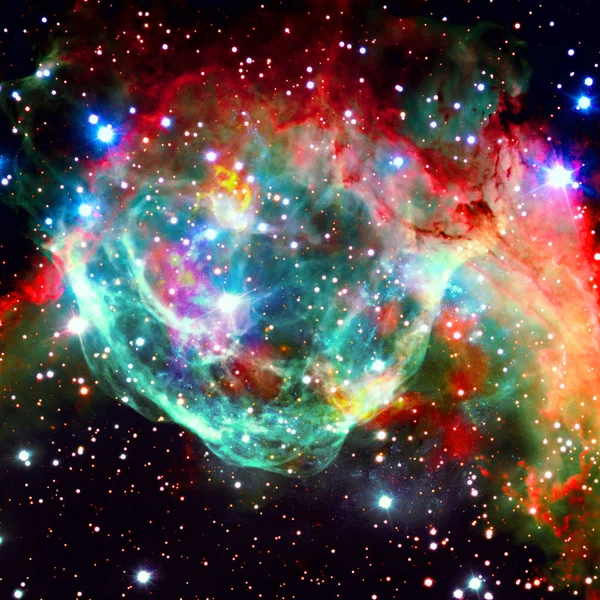 Nebulosa Brillante Con Estrellas Espacio Exterior Elementos Esta Imagen Proporcionados —  Fotos de Stock
