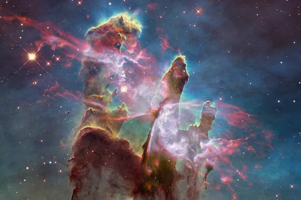 Végtelen gyönyörű a cosmos háttér köd és a csillagok. — Stock Fotó