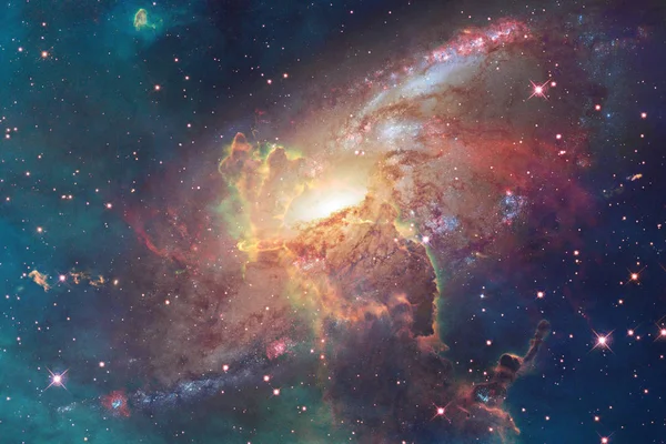 Mgławice i gwiazd w przestrzeni kosmicznej, świecące tajemniczy wszechświat. — Zdjęcie stockowe