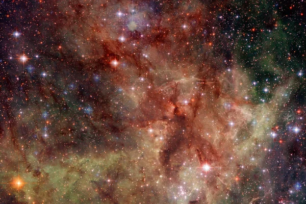 Vackra Galaxy Bakgrund Med Nebula Stardust Och Ljusa Stjärnor Delar — Stockfoto