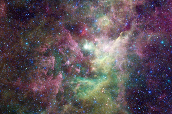 Kosmischer Galaxienhintergrund Mit Nebeln Sternenstaub Und Hellen Sternen Elemente Dieses — Stockfoto