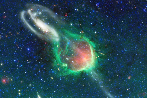 Escena Universal Con Estrellas Brillantes Galaxias Espacio Profundo Que Muestra — Foto de Stock
