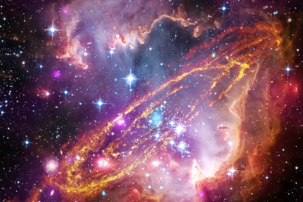 Uzay Sanat Nebulanın Galaksiler Güzel Kompozisyon Parlak Yıldızlar Nasa Tarafından — Stok fotoğraf