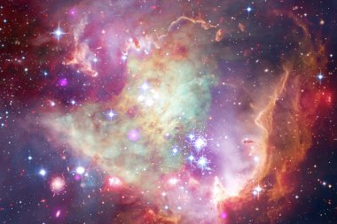 Uzayda harika gökada. Ü sonsuz evrenin. Nasa tarafından döşenmiş bu görüntü unsurları