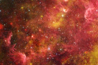 Güzel bulutsu, starfield, uzayda yıldız kümesi. Bilim kurgu sanat. Nasa tarafından döşenmiş bu görüntü unsurları