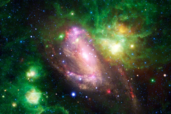 Невероятно Красивая Галактика Глубоком Космосе Научная Фантастика Обои Элементы Этого — стоковое фото