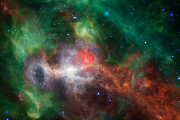 Bela Nebulosa Estrelas Brilhantes Espaço Exterior Brilhando Universo Misterioso Elementos — Fotografia de Stock