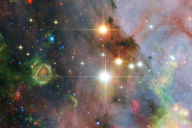 Evrenin güzel. Bilim kurgu duvar kağıdı. Nasa tarafından döşenmiş bu görüntü unsurları.