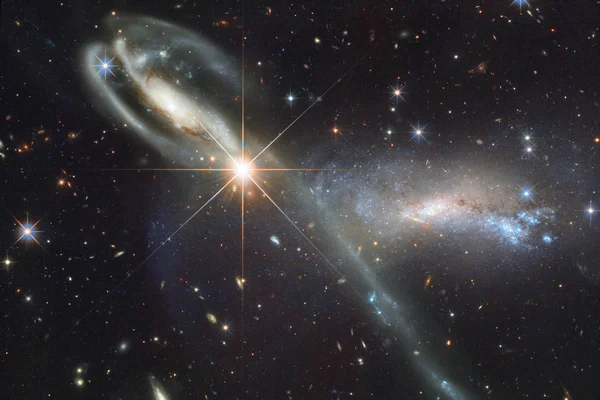 Impresionante Galaxia Espacio Exterior Campos Estelares Del Cosmos Infinito Elementos —  Fotos de Stock
