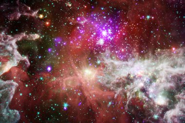 Güzel galaksi uzayda bir yerde. Nasa tarafından döşenmiş bu görüntü unsurları.
