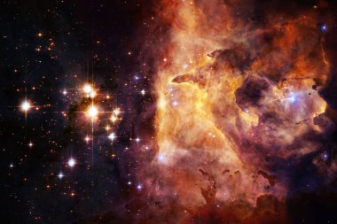 Nebulanın, galaksiler ve yıldızlar güzel kompozisyon. Derin uzay sanat. Nasa tarafından döşenmiş bu görüntü unsurları.