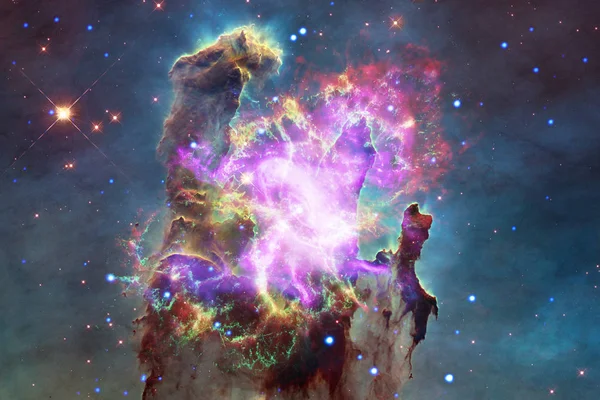 Starfield Stardust Nevel Eindeloos Mooie Universum Elementen Van Dit Beeld — Stockfoto