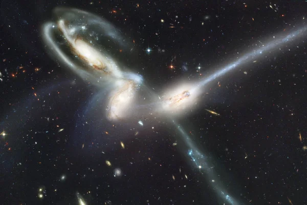 Una Galassia Fantastica Nello Spazio Campi Stellari Del Cosmo Infinito — Foto Stock