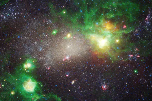 Nebel Und Viele Sterne Weltall Elemente Dieses Bildes Von Der — Stockfoto