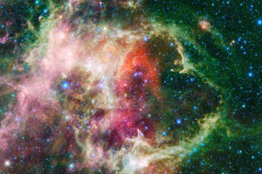 Milyarlarca galaksi evrende. Alan arka plan soyut. Nasa tarafından döşenmiş bu görüntü unsurları