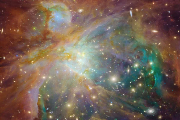 Géniale Galaxie Dans Espace Des Champs Stellaires Cosmos Sans Fin — Photo