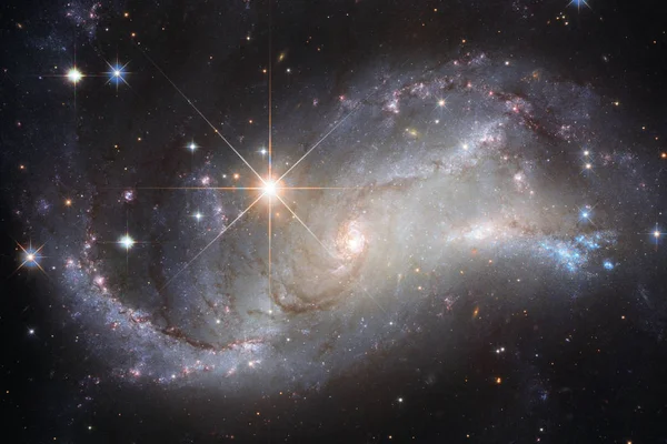 Hermosa Galaxia Cúmulo Estrellas Noche Espacial Elementos Esta Imagen Proporcionados — Foto de Stock