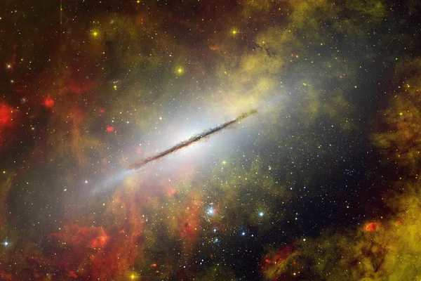 Zářící Galaxie Úžasné Sci Tapety Prvky Tohoto Obrázku Jsou Podle — Stock fotografie