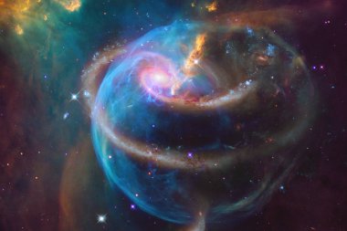 Galaxy dış uzay, evren güzelliği. Nasa tarafından döşenmiş bu görüntü unsurları.