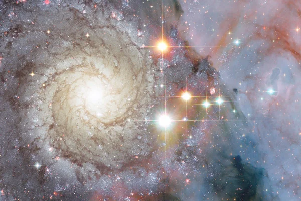 Izzó Galaxy Fantasztikus Sci Háttérkép Kép Által Nasand Elemei — Stock Fotó