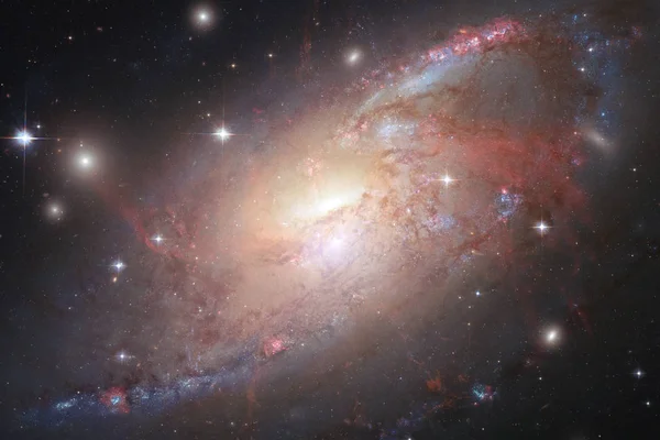 Galaxia Campo Estelar Nebulosas Cúmulo Estrellas Espacio Profundo Arte Ciencia — Foto de Stock