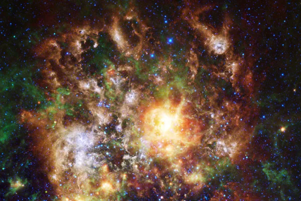 Sterne Galaxien Und Nebel Einem Fantastischen Kosmischen Bild Elemente Dieses — Stockfoto