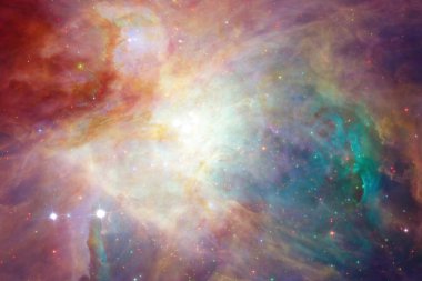 Evren yıldız, Bulutsusu ve galaksi dolu. Kozmik sanat, bilim kurgu duvar kağıdı. Nasa tarafından döşenmiş bu görüntü unsurları