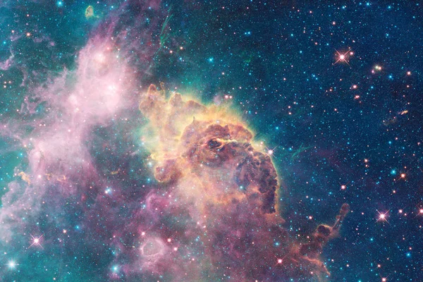 Landscape of star clusters. Beautiful image of space. Cosmos art. Elements of this image furnished by NASA.