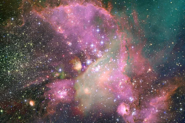 充满宇宙的恒星 星云和星系 宇宙艺术科幻小说壁纸美国宇航局提供的这张图片的元素 — 图库照片