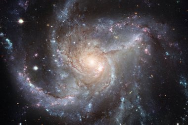 Güzel bulutsu ve dış uzay, gizemli evren parlayan parlak yıldızlar. Nasa tarafından döşenmiş bu görüntü unsurları