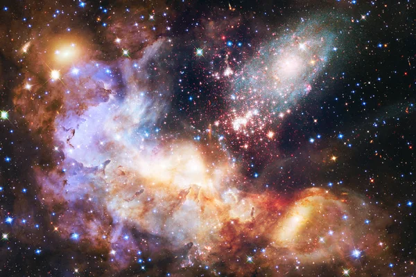 Εξωτερικός Χώρος Τέχνης Nebulas Γαλαξίες Και Φωτεινά Αστέρια Στην Όμορφη — Φωτογραφία Αρχείου